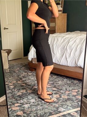 Black Knee-Length - Classic Women's short